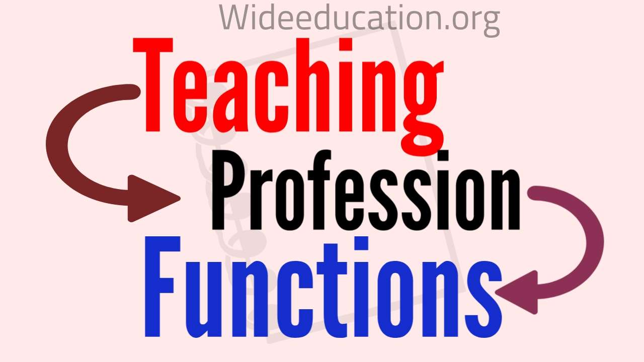 Functions Of Teaching